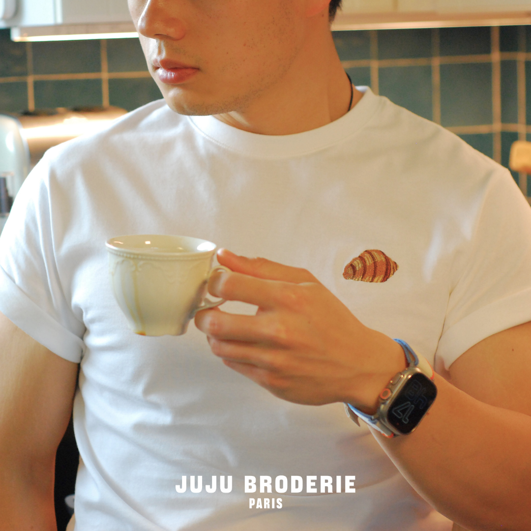 T-shirt bordé - Croissant