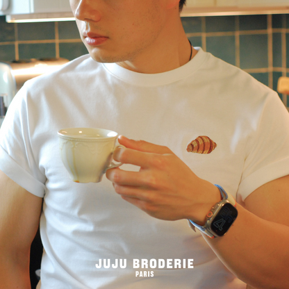 T-shirt bordé - Croissant